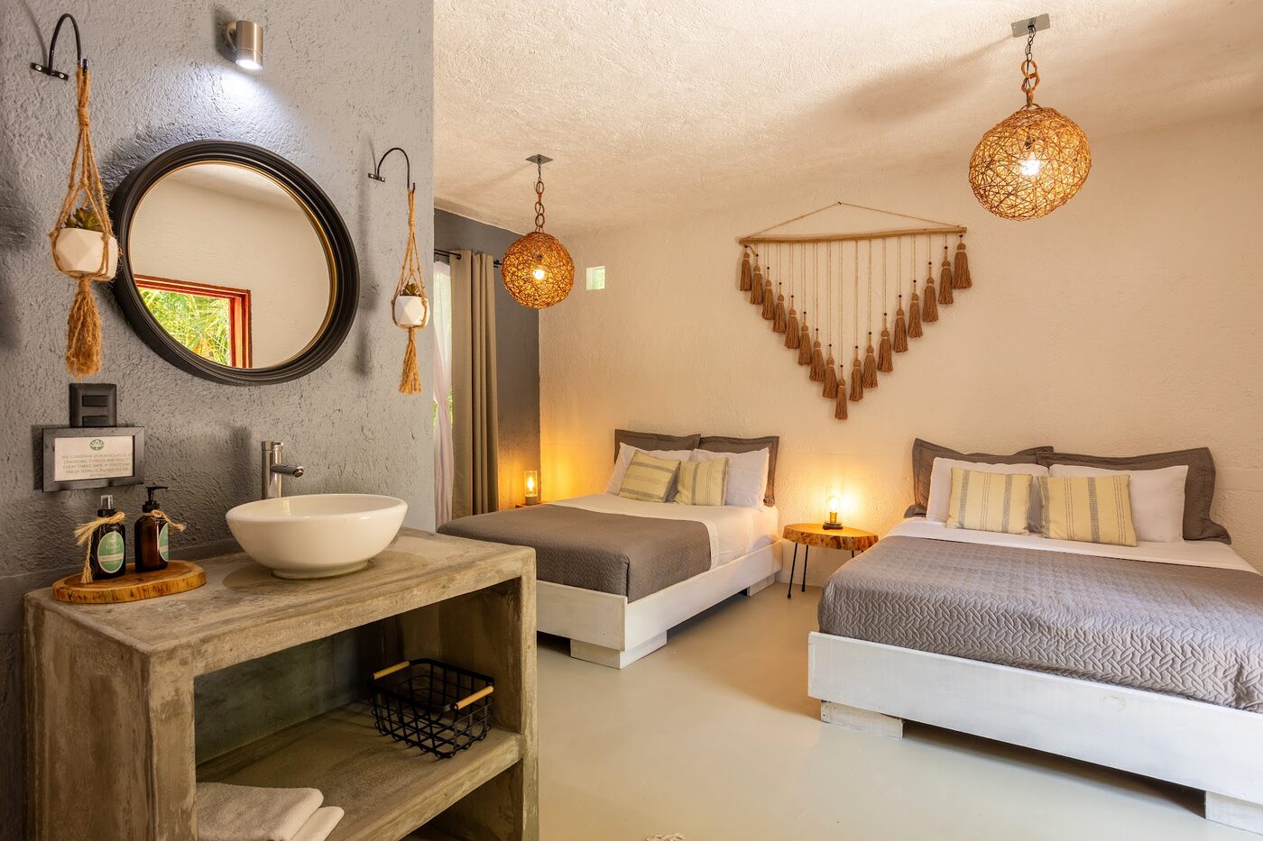 The two-bed room